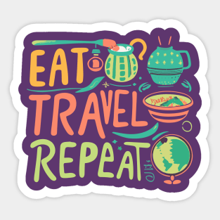 Eat Travel Repeat Sticker